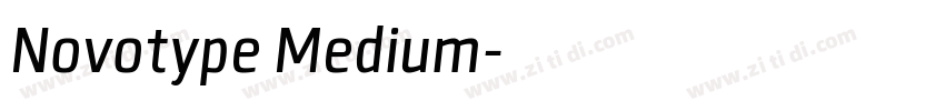 Novotype Medium字体转换